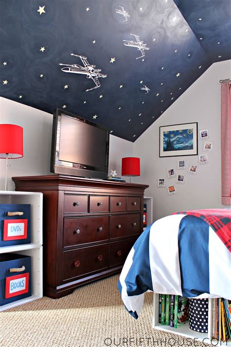 Star wars custom furniture & decor. My Star Wars Loving Boy's Bedroom - Our Fifth House