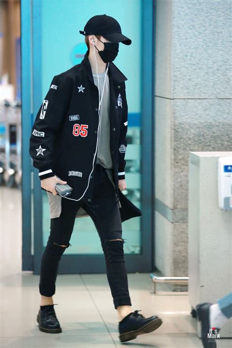 Korea Korean Kpop Idol Boy Band Group Got7 Got7 Marks Airport Fashion