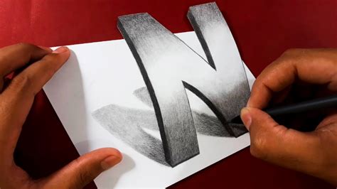 Como Dibujar La Letra N En D Dibujos Youtube