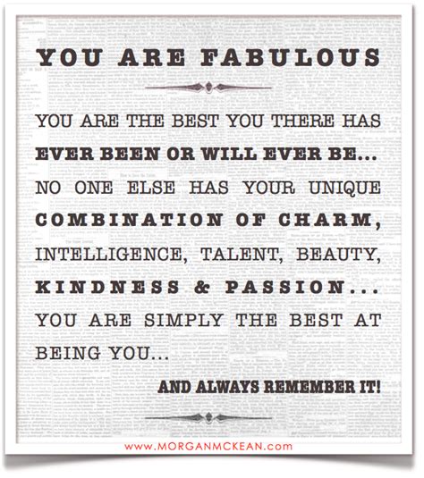 You Are Fabulous Words Always Remember Remember