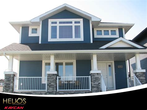 The adobe cream or the walnut | house siding. Cabot Blue | Exterior siding colors, Window trim exterior ...