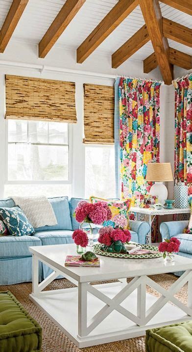 The simple white of the walls has allowed the whether it's a home office, home business, sleepout or just extra room, we have the solution for your space. Colorful Cottage Decor | Living room colors, Colourful ...