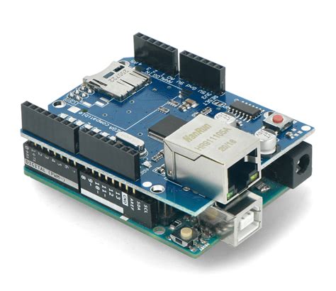 Ethernet Shield W5100 For Arduino With Microsd Botland Robotic Shop