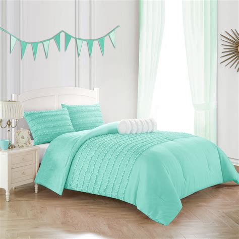 Warm colors inspire happiness, coziness and comfort in most people. Better Homes & Gardens Kids Textured Ruffle Comforter Set ...