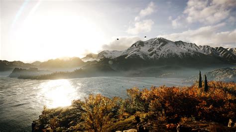 Screen Shot Video Game Landscape Sunset Ubisoft Assassins Creed