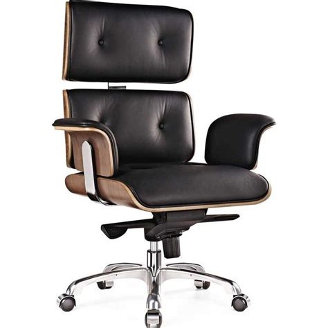 Buy executive office chairs online at low prices in gurgaon, noida, delhi, india.shop from wide range of wooden, metal & leather executive high back chairs. Replica Eames Combo Leather Office Chair in Black in 2020 ...