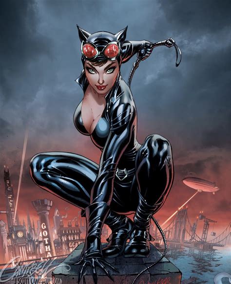 Catwoman By J Scott Campbell Catwoman Comic Catwoman Comics Girls