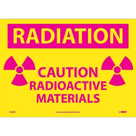 Radiation Caution Radioactive Materials Sign R26pb