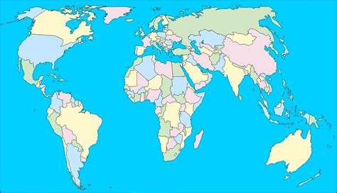 Top 19 Mejores Mapa Planisferio Politico Mudo Para Imprimir En 2022