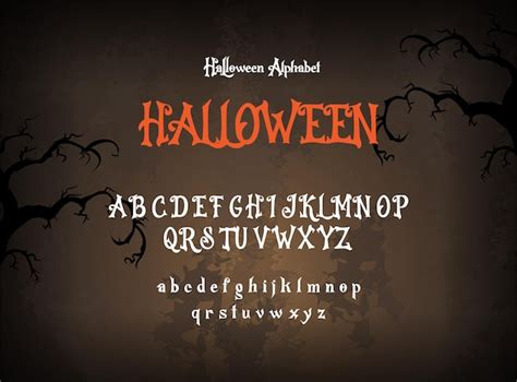 Recursos De Vetores De Letras Do Alfabeto De Fontes Assustadoras Estilo Halloween Para Projetos