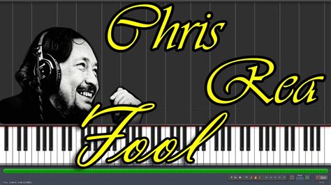 Chris Rea Fool Seemusicpiano Youtube