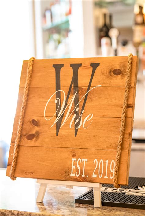 Personalized Wedding Sign Rustic Outdoor Wedding Wedding Signs