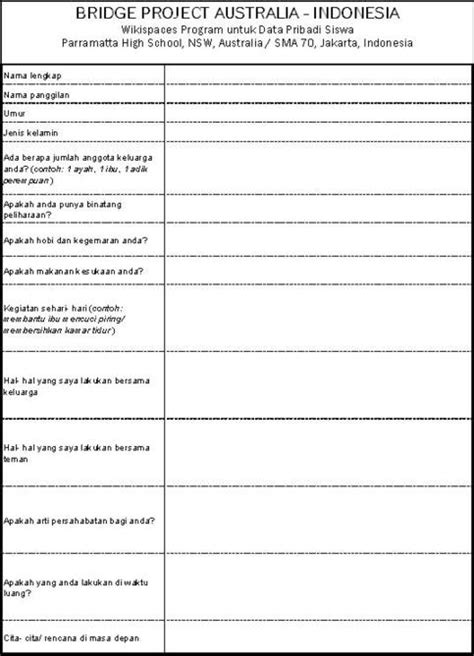 13 Best Images Of Student Profile Worksheet First Day Of School