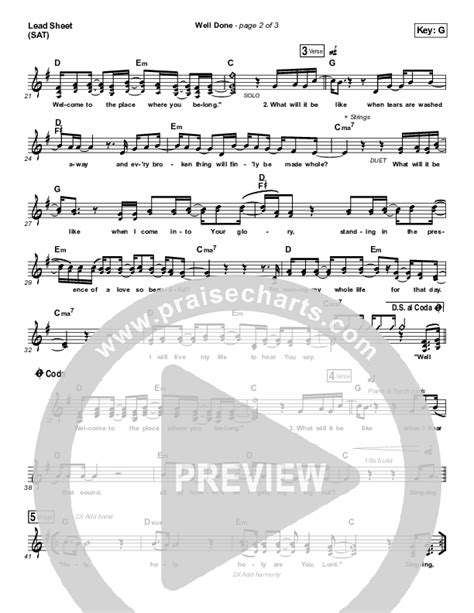 Well Done Choral Anthem Satb Sheet Music Pdf The Afters Arr Luke