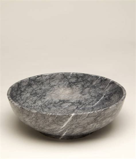 Marble Round Bowl Dark Cream Or White Colour By Marbletree