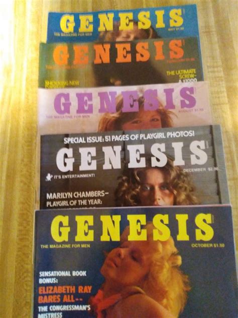 lot of 5 1976 genesis men s magazines with centerfolds etsy