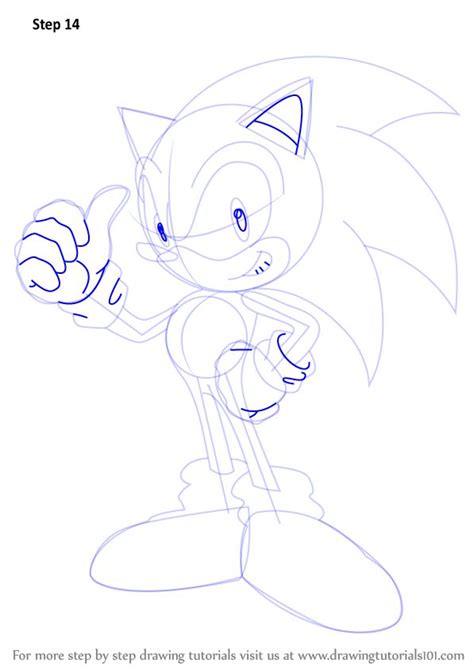 Learn How To Draw Sonic Sonic The Hedgehog Step By Step Drawing