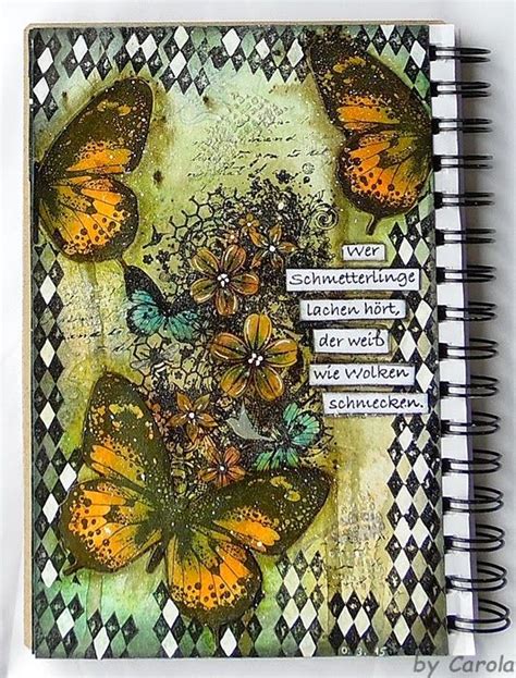 Journalseite Schmetterlinge Schmetterling Kunsttagebuch Journal