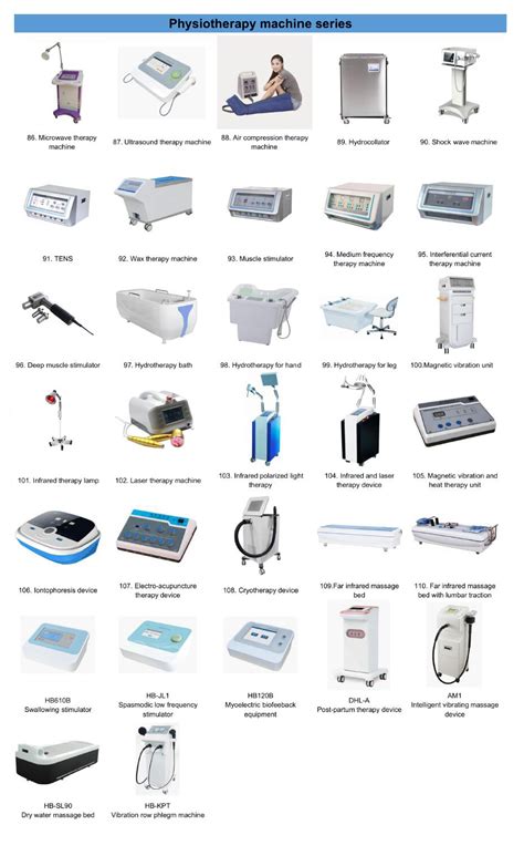 Physiotherapy Equipment List With Pictures Topmed Rehabilitation Device