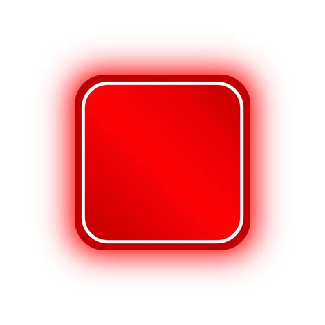 Neon Red Rectangle Banner Png Transparent Image