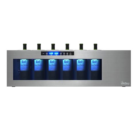 Elegant stainless steel trimmed and dual paned glass door adds sophistication to any kitchen or bar setting. Vinotemp 6-Bottle Open Wine Cooler | The Home Depot Canada