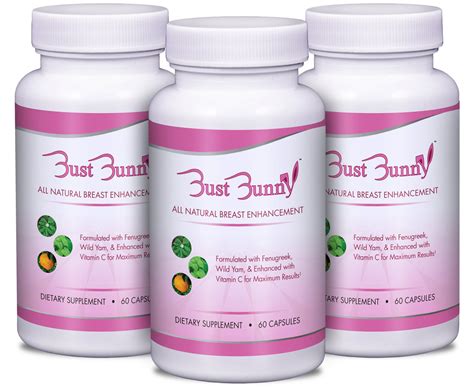 3 Month Supply Of Bust Bunny Breast Bust Enhancement Pills Vitamins And Lifestyle Supplements