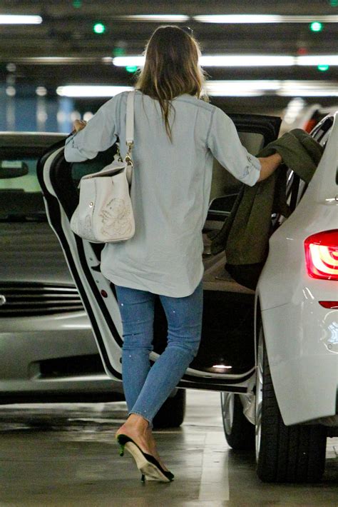 Jessica Biel Out And About In Century City Hawtcelebs