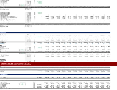 Excel Template Real Estate Simple Acquisition Model For Office Excel Template Xlsx Flevy