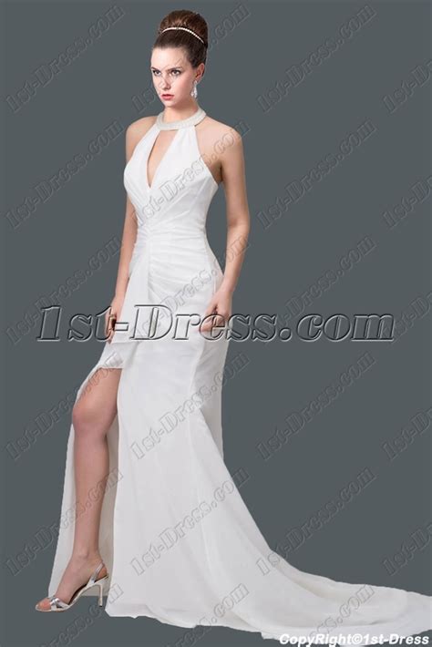 Sexy Halter Beach Bridal Gown 20151st