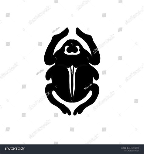 Scarab Transformation Tattoo Explore Timeless Allure Stock Illustration