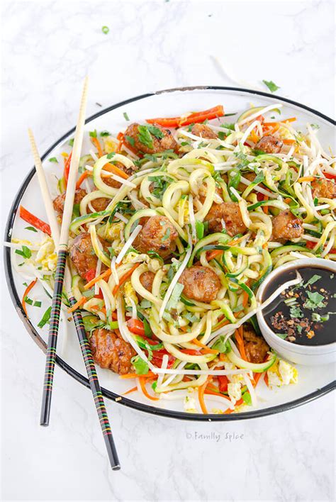 Cooking them longer won't make them any. Zucchini Noodle Pad Thai with Orange Chicken - Family Spice
