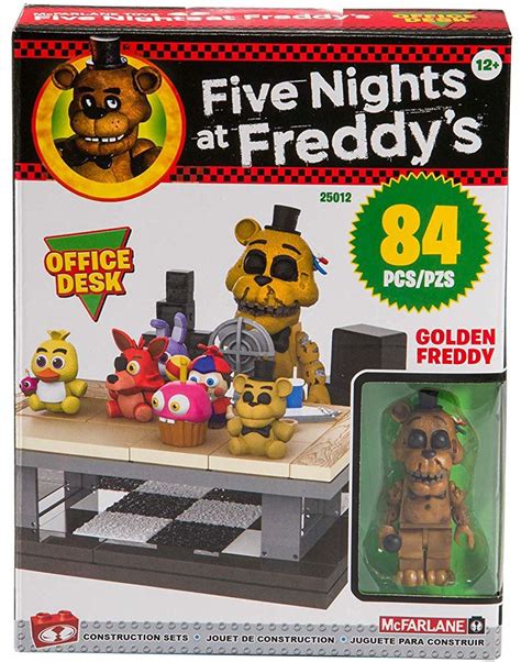 Mcfarlane Toys Five Nights At Freddys Office Desk Build Set Golden