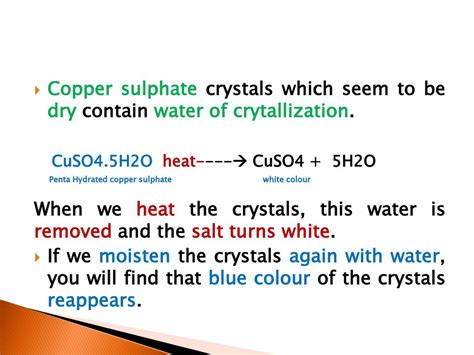 😍 Is Heating Cuso4 And 5h2o A Chemical Change Crystal Structure 2019