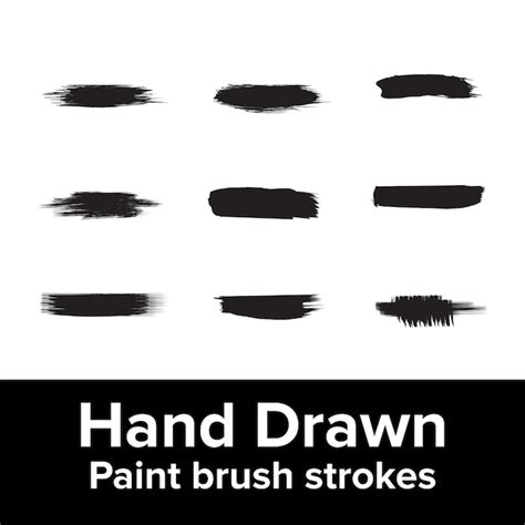 Premium Vector Brush Strokes Hand Drawn Image Vector