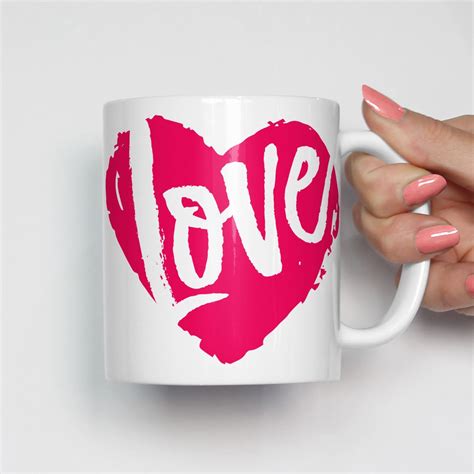 Love Heart Mug Love Ts For Her Ts For Wife Valentine Day Ts