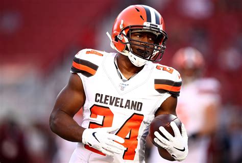 nick chubb named cleveland browns  promising young star