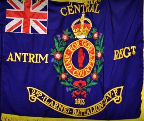 Ulster Volunteer Force Standard 1913 Central Antrim Regt
