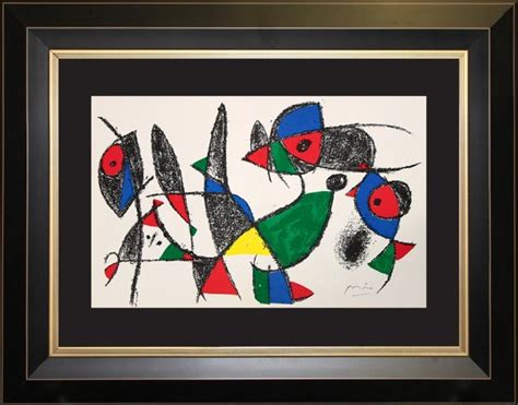 Joan Miro Original Lithograph Hand Signed Lot 42