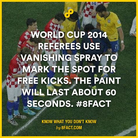 World Cup Fact 8 Facts Free Kick World Cup 2014 Referee Did You
