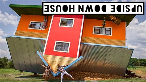 It was built with the concept of 'cottage house', with an antique 'morris 1974' hung upside down at the entrance. Upside Down House, South Africa | #TheKoenas - YouTube