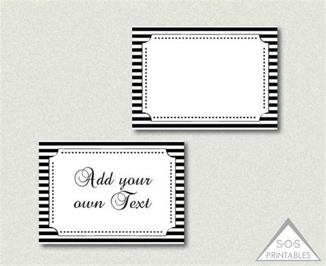 Editable Labels Buffet Labels Black And White By Sosprintables Party