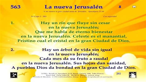 Himno 563 La Nueva Jerusalén Video Pista Y Letra Youtube