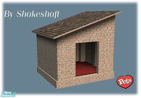 The Sims Resource Pets Value Kennel Beige Brick