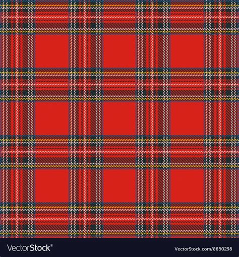 Tartan Plaid Pattern Background With Fabric Vector Image