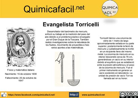 Evangelista Torricelli Biografias Quimicafacil Net