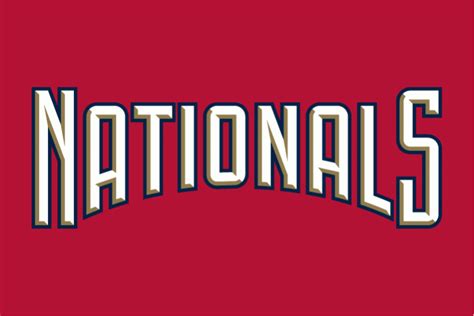 Washington Nationals Logo Wordmark Logo National League Nl