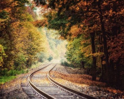 Landscape Photography Train Tracks Railroad Tracks