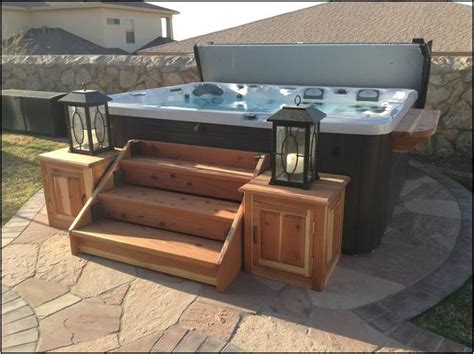 The concrete pads we install for hot tubs are 6 thick, minimum, with a mat of rebar tied in them for reinforcing. Concrete Slab Design For Hot Tub | Home Improvement