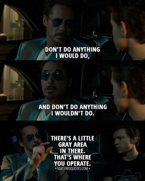 Tony Stark Dont Do Anything I Wouldnt Do Full Quote Marvel