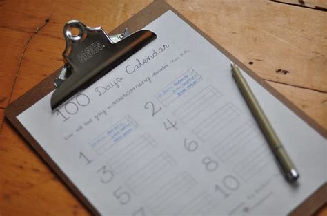A 100 Day Calendar Printable For Fresh Starts Ann Voskamp